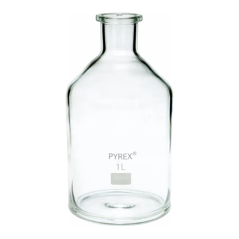 Merck Pyrex Reagent bottles, unground narrow neck