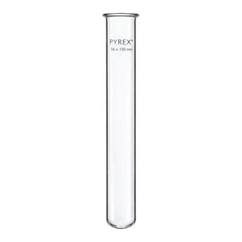 Merck Pyrex Test tubes, with rim, heavy wall
