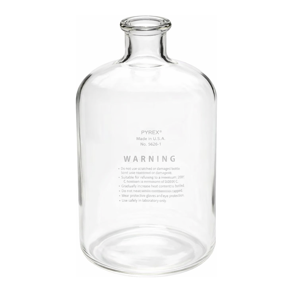 Merck Pyrex serum bottle