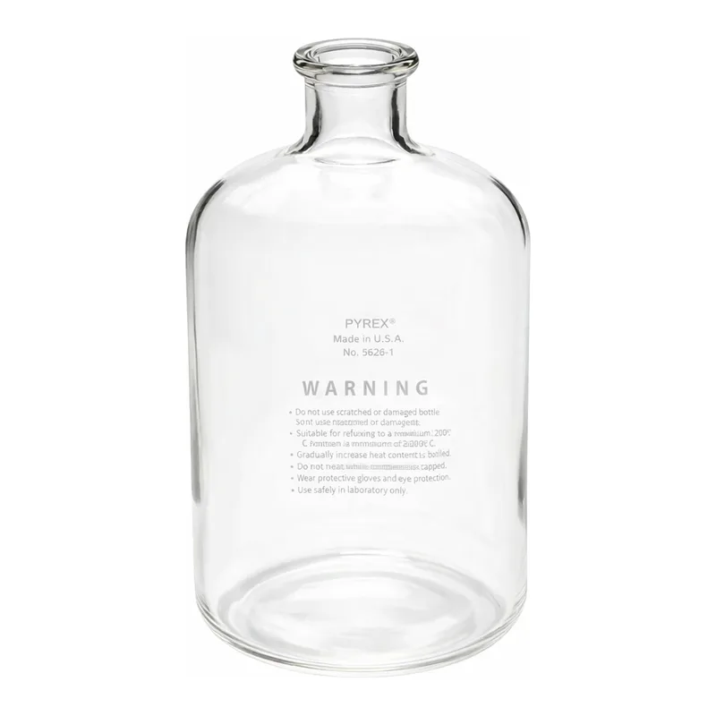 Merck Pyrex serum bottle