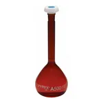 Merck Pyrex Volumetric flask, heavy duty, class A, amber, USP/ISO/DIN tolerances,