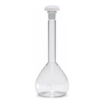Merck Pyrex Volumetric flask, heavy duty, class A, works certified, USP/ISO/DIN tolerances