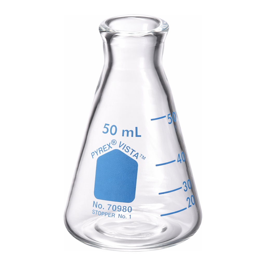Merck Pyrex VISTA Erlenmeyer flask, narrow-mouth