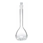Merck Pyrex volumetric flask, class A with Pyrex ST stopper