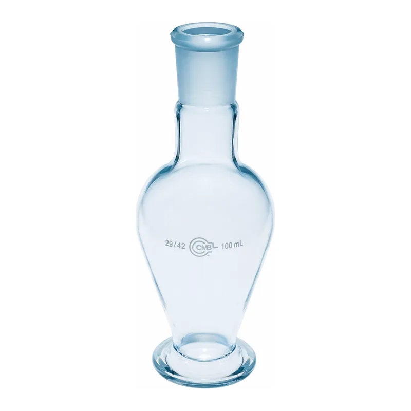 Merck Quickfit pear-shaped flasks