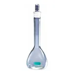 Merck PYREXPLUS volumetric flask, with protective coating, Pyrex stopper