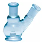 Merck Quickfit two-neck, round-bottom flasks