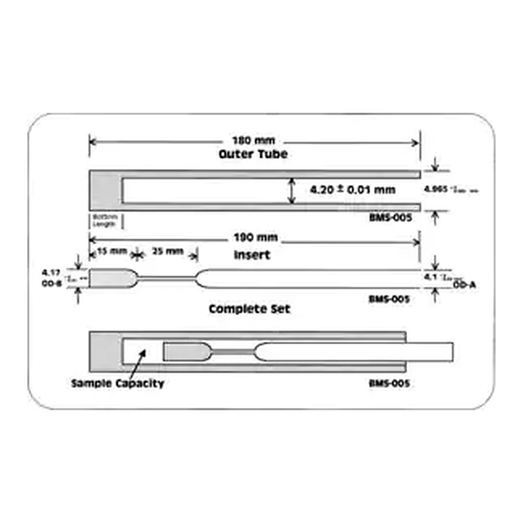 Merck Shigemi 5 mm Symmetrical NMR microtube assembly
