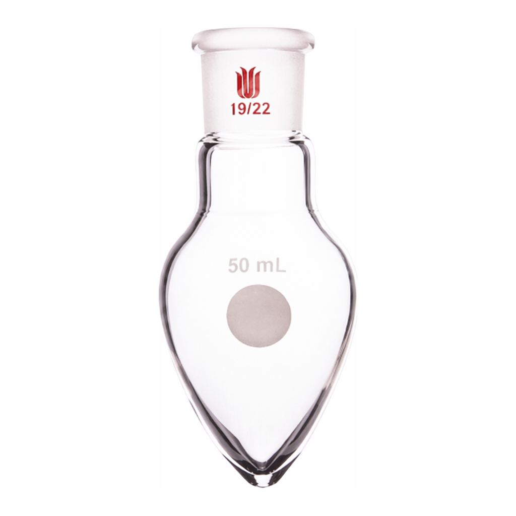 Merck Synthware pear shaped flask