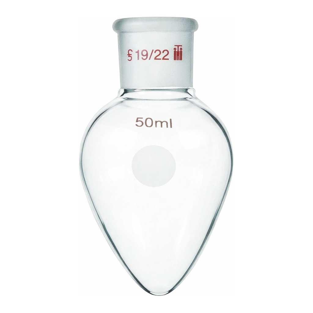 Merck Synthware pear shaped flask
