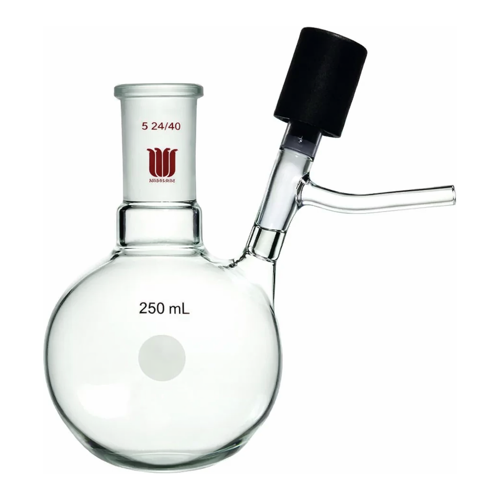 Merck Synthware reaction flask with high vacuum valve