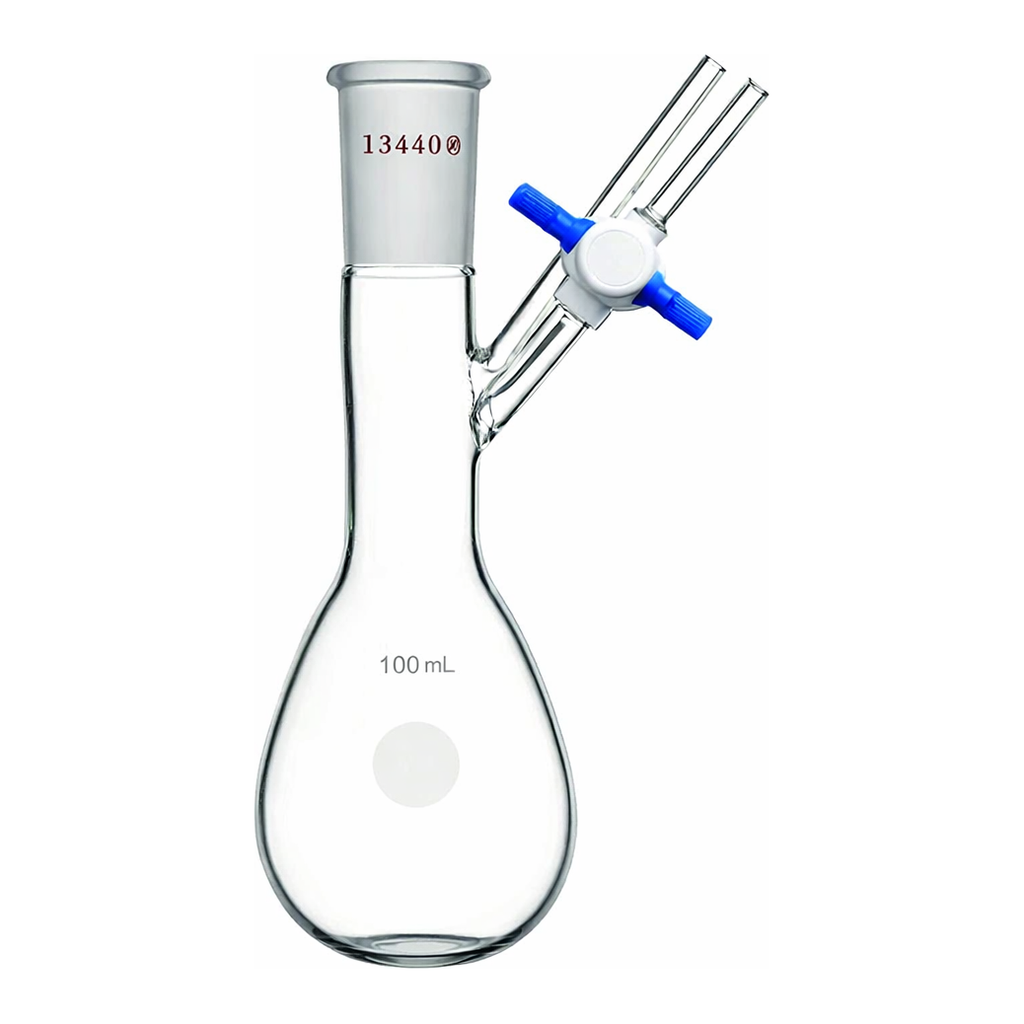 Merck Synthware pear-shaped Schlenk flask with stopcock