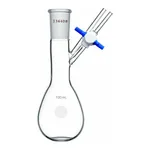 Merck Synthware pear-shaped Schlenk flask with stopcock