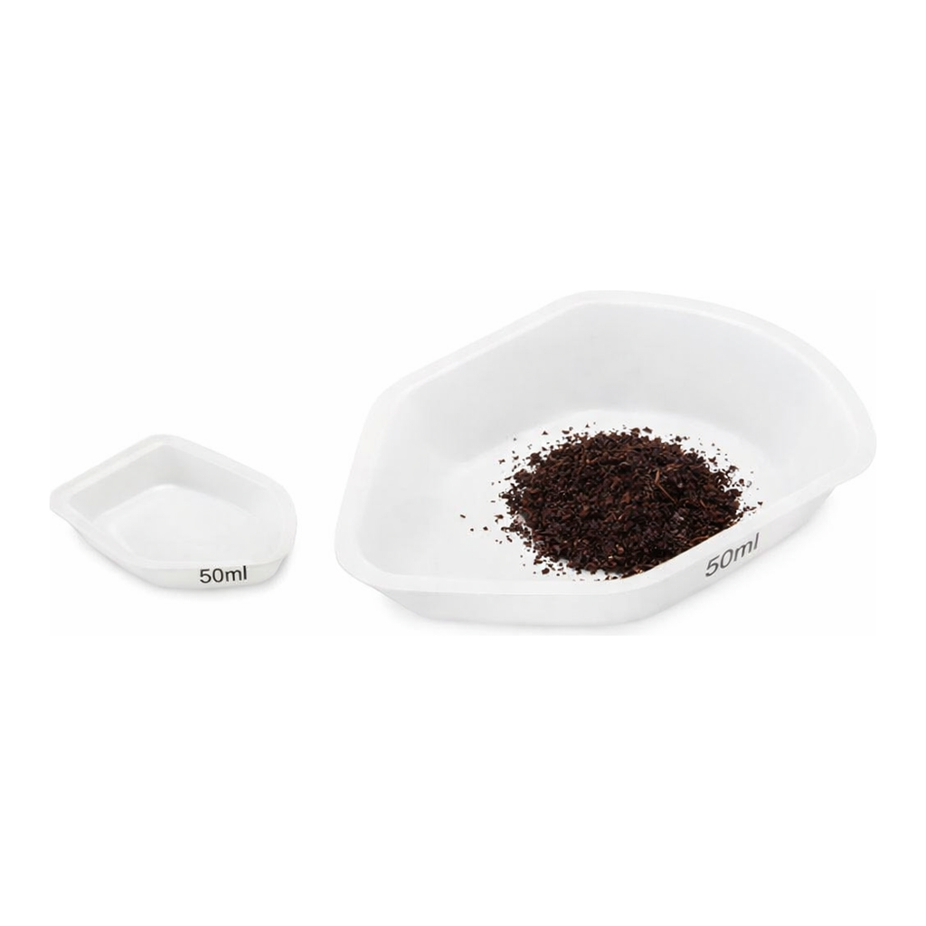 Merck White anti-static disposable polystyrene pour boat