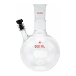 Merck Ace round-bottom flask with threaded side-arm