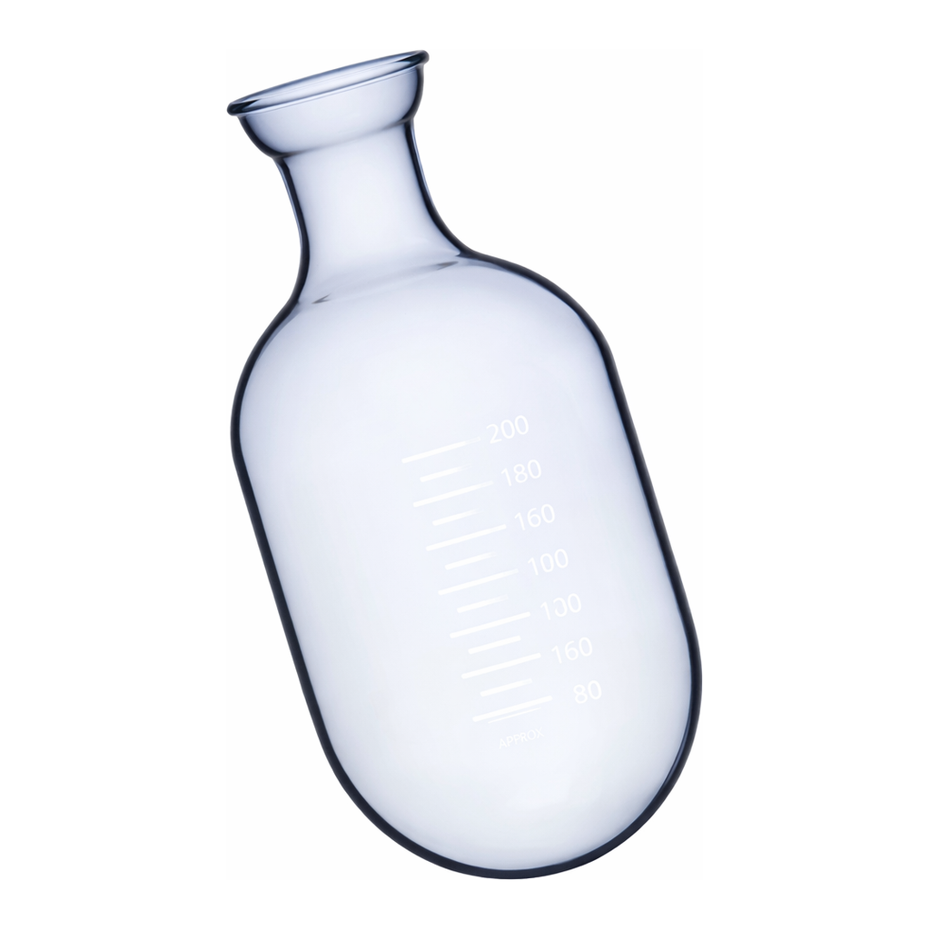 Merck Ace receiving flask for rotary evaporators, graduated, round bottom