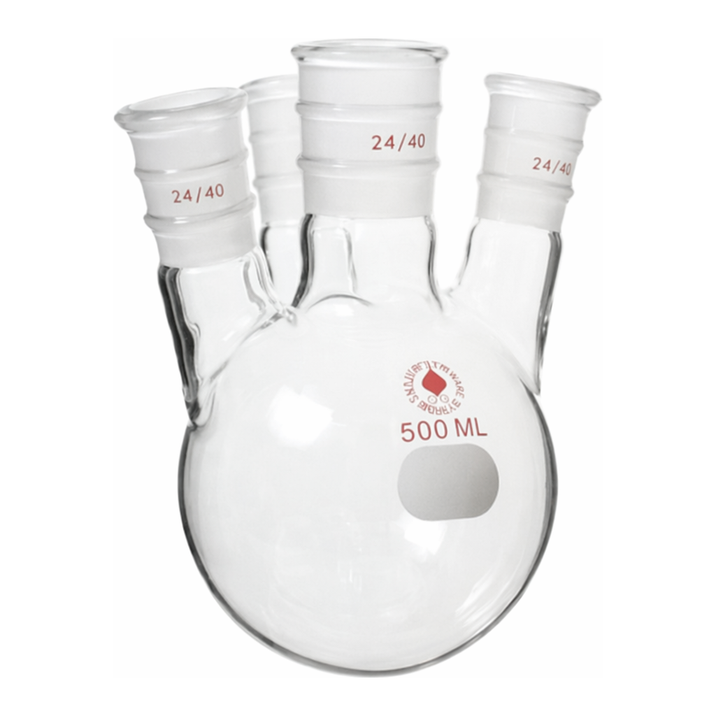 Merck Ace four-neck round-bottom flask