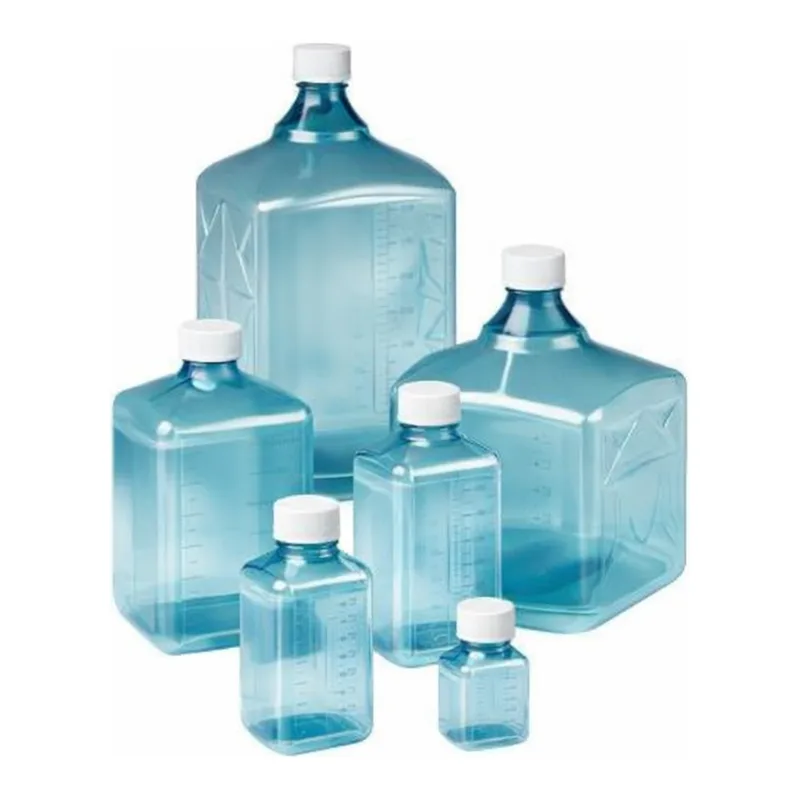 Merck Biotainer square media bottles with handle
