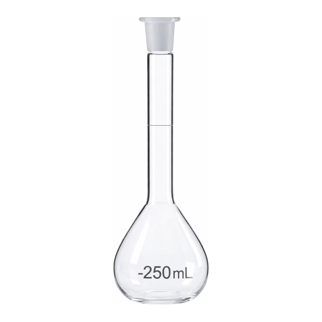 Merck BRAND BLAUBRAND volumetric flask, PP stopper, clear glass