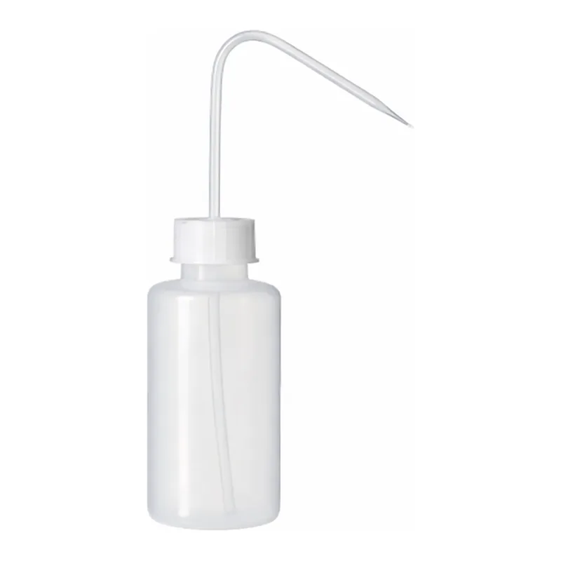 Merck Corning narrow mouth wash bottle, reusable