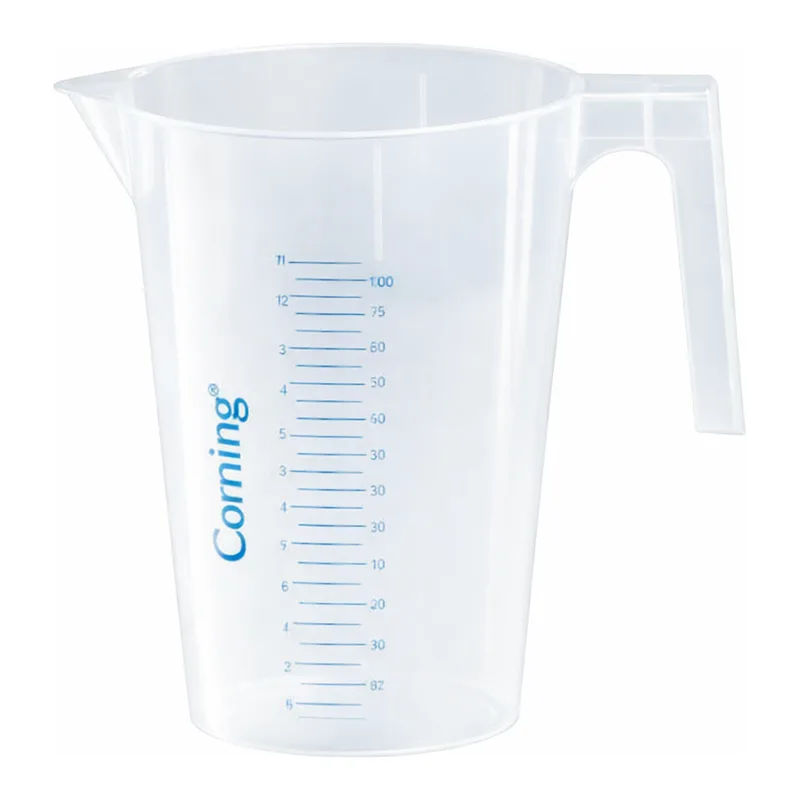 Merck Corning reusable beaker with handle and spout
