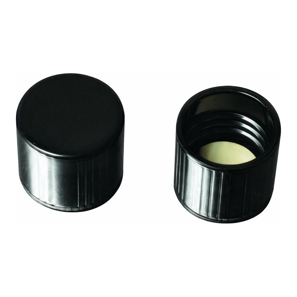 Merck Corning phenolic cap with white rubber liner