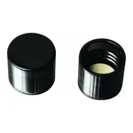 Merck Corning phenolic cap with white rubber liner