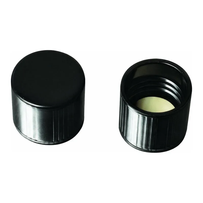Merck Corning phenolic cap with white rubber liner