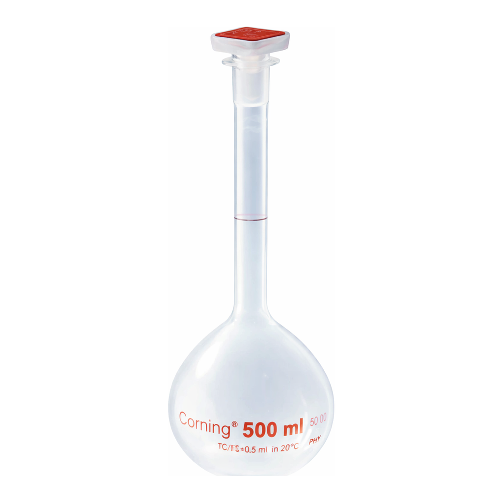 Merck Corning reusable volumetric flask, Class A