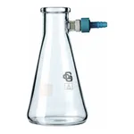 Merck Duran filtering flask, with Keck assembly set