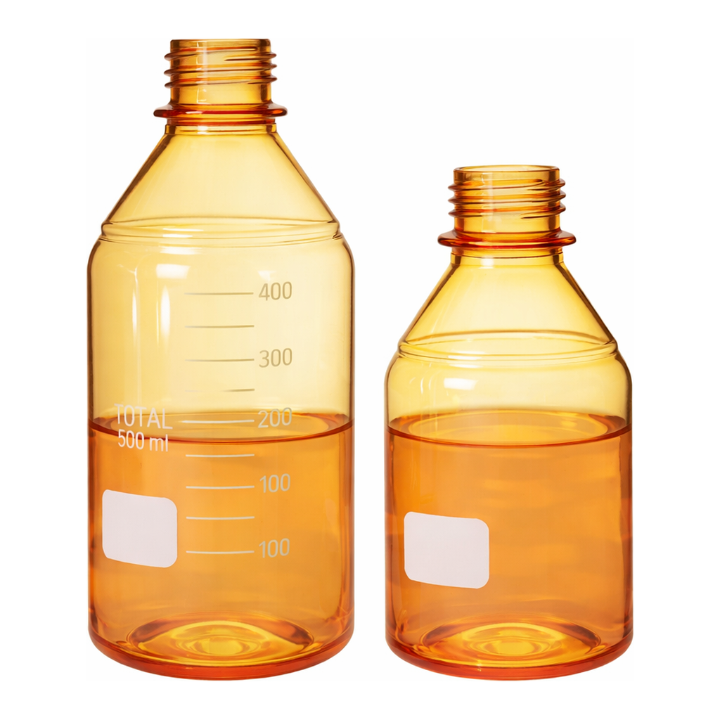 Merck Duran graduated laboratory bottles, without caps