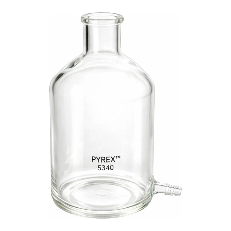 Merck Pyrex aspirator bottle with outlet for tubing
