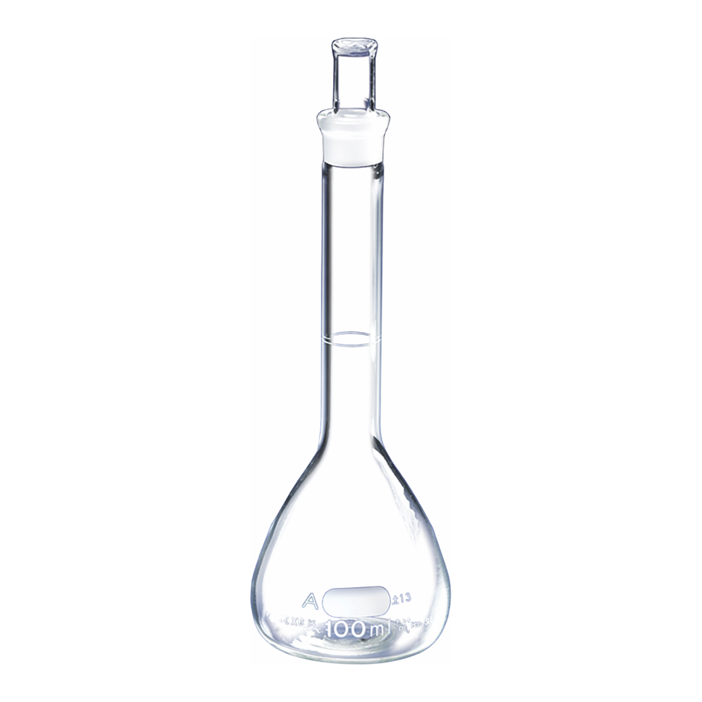Merck Pyrex class A volumetric flask with ST joint, flask only