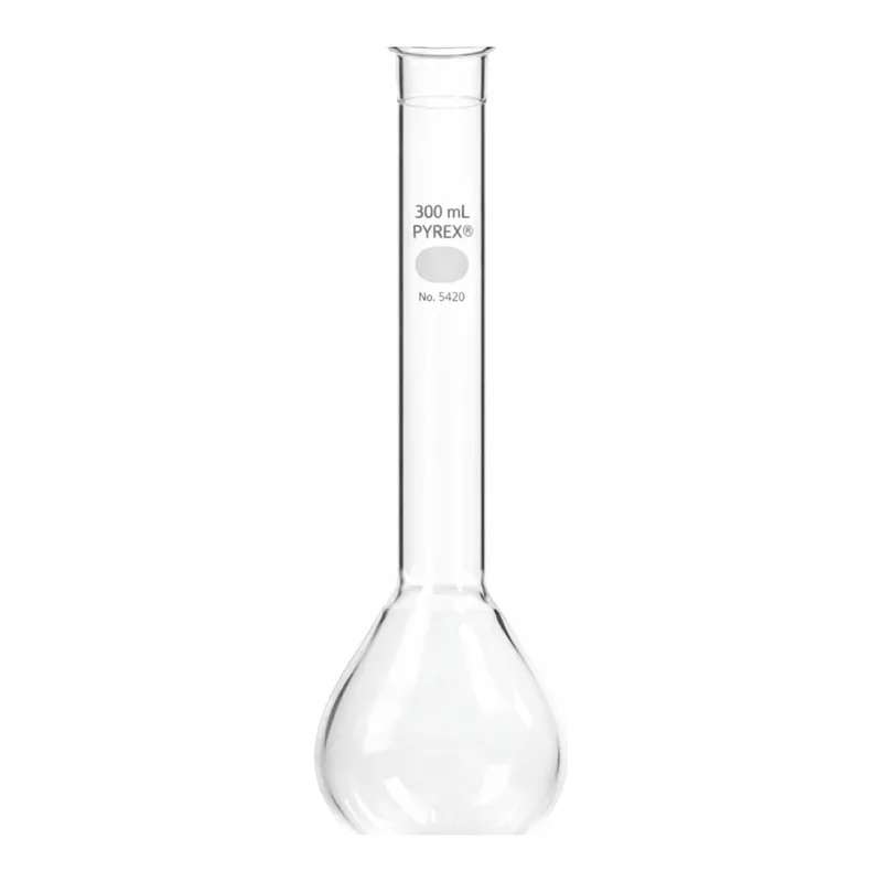 Merck Pyrex Kjeldahl, round-bottom, long neck flask