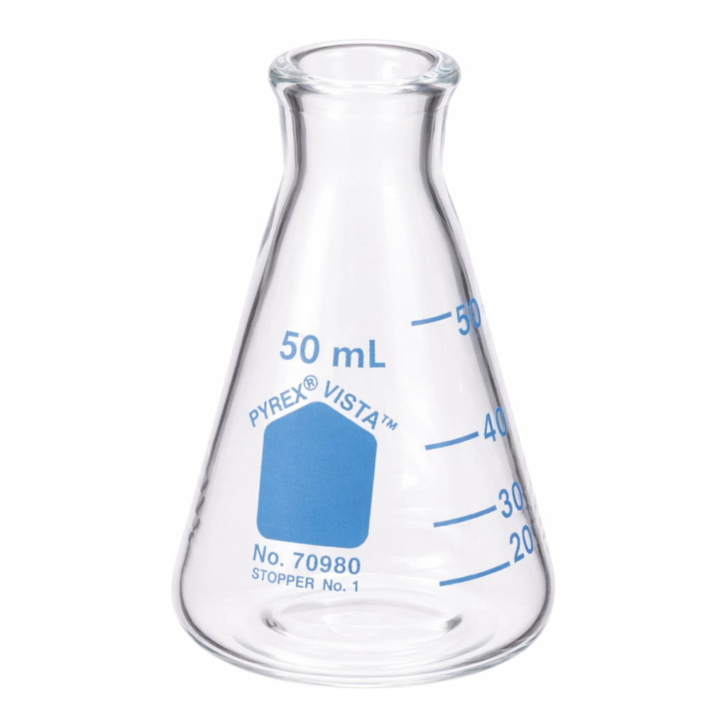 Merck Pyrex VISTA Erlenmeyer flask, narrow-mouth