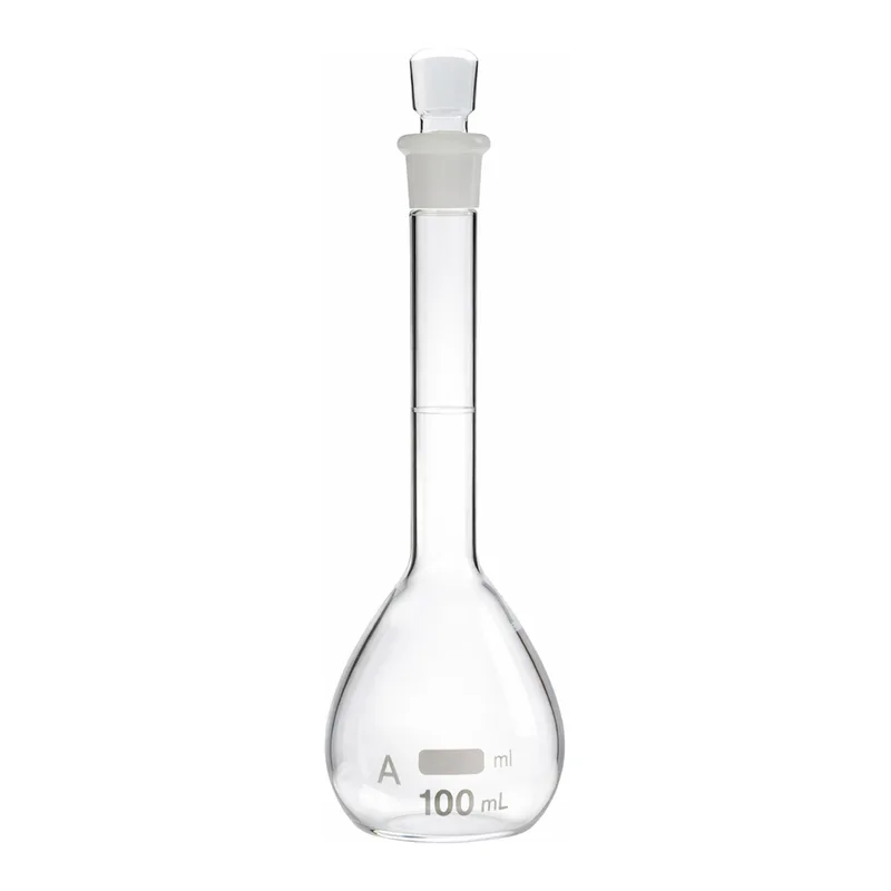 Merck Pyrex volumetric flask, class A with Pyrex ST stopper