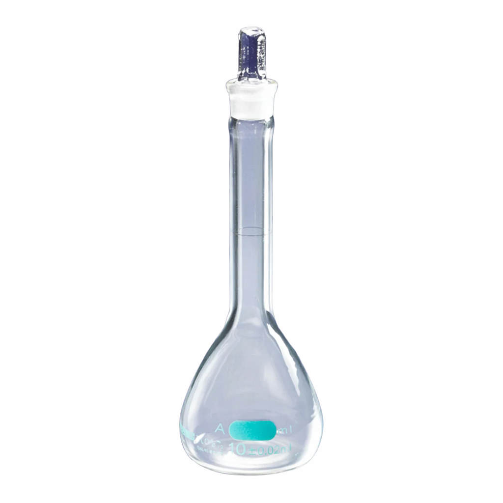 Merck PYREXPLUS volumetric flask, with protective coating, Pyrex stopper