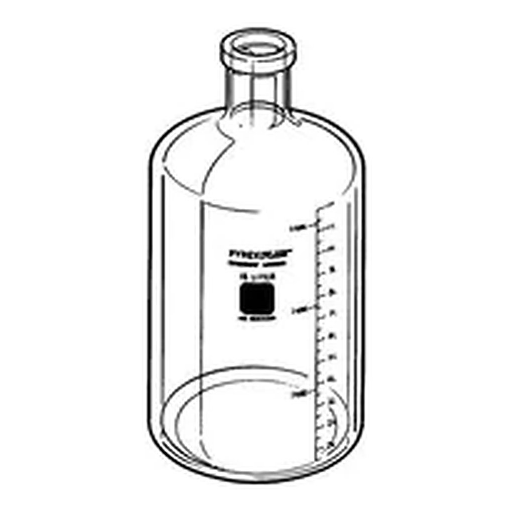 Merck PYREXPLUS coated solution bottles