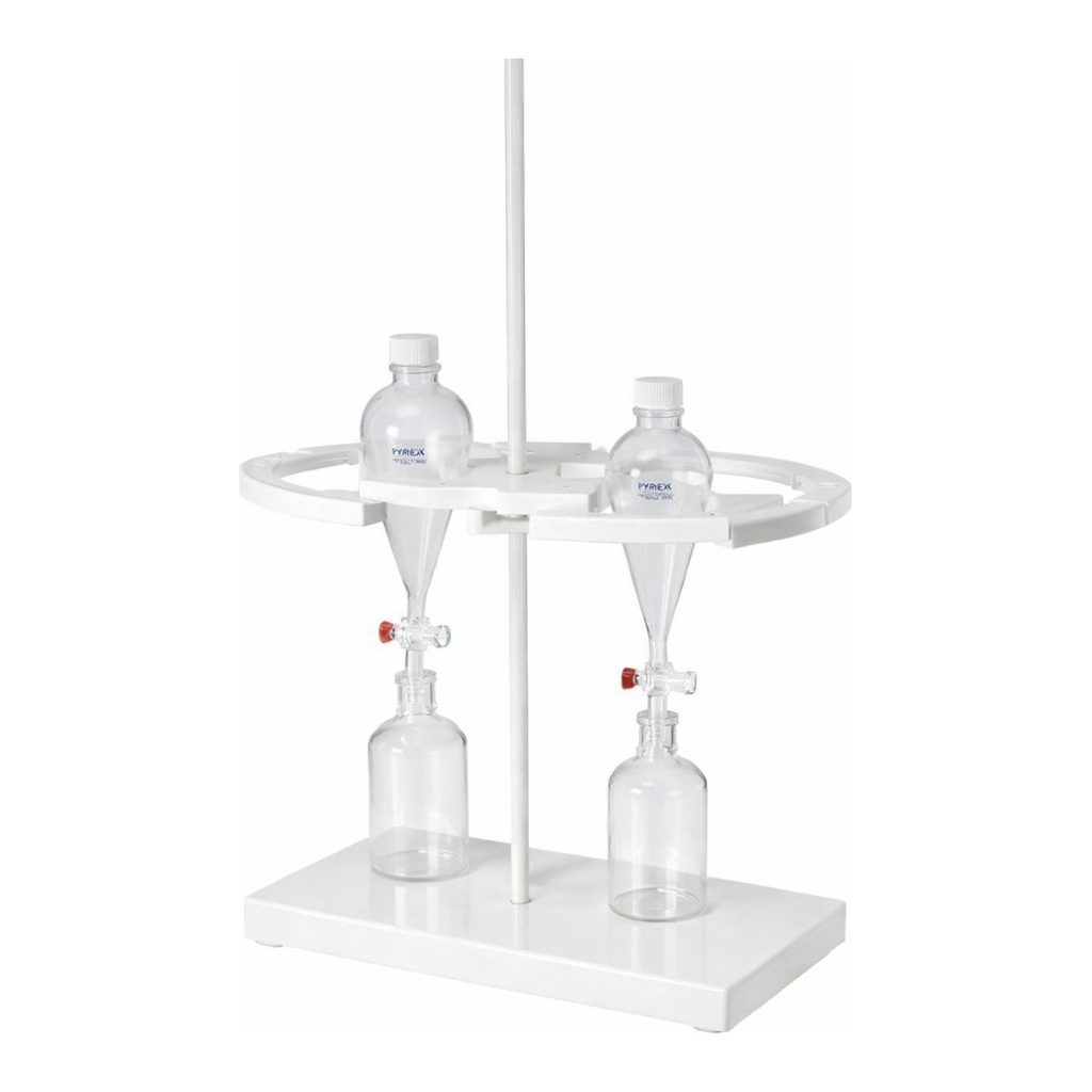 Merck Scienceware rotary separatory funnel rack