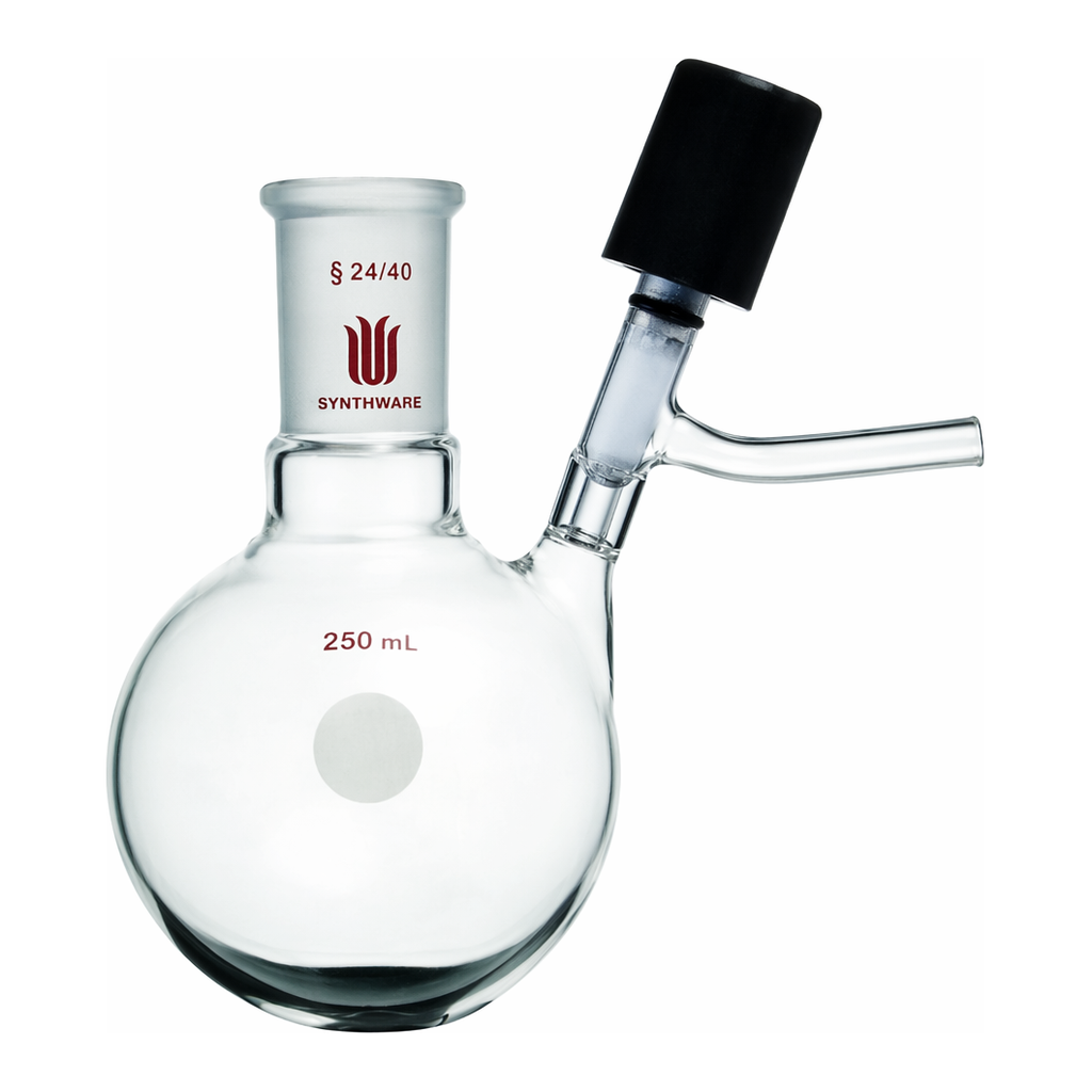 Merck Synthware reaction flask with high vacuum valve