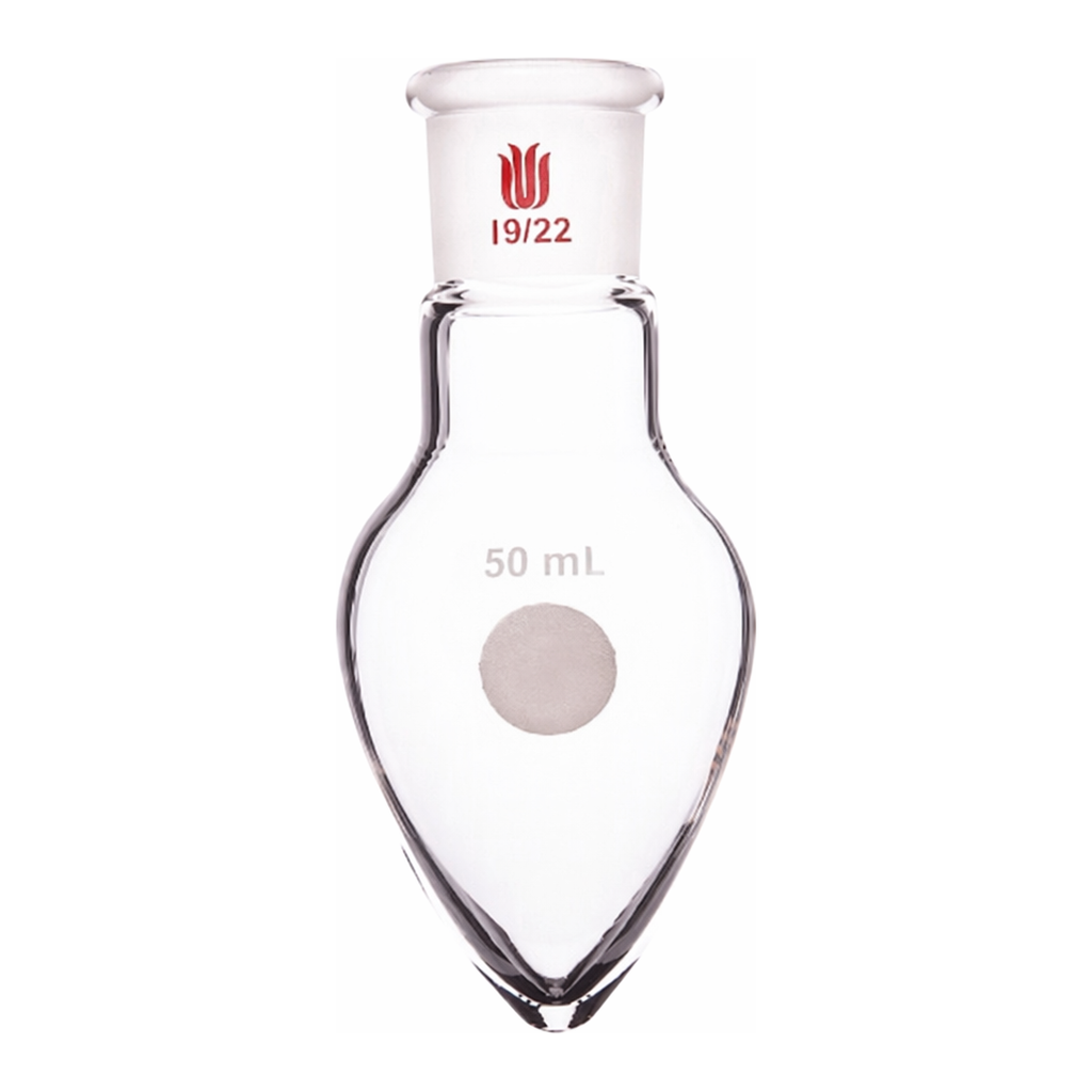 Merck Synthware pear shaped flask