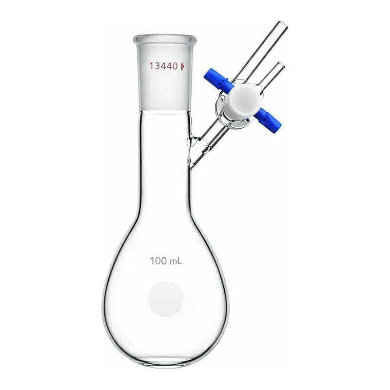 Merck Synthware pear-shaped Schlenk flask with stopcock