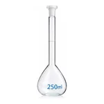 Merck BRAND BLAUBRAND volumetric flask, PP stopper, clear glass
