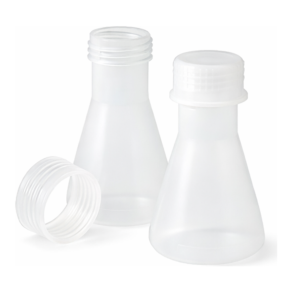 Merck BRAND Erlenmeyer flask, wide-neck, screw cap, PP