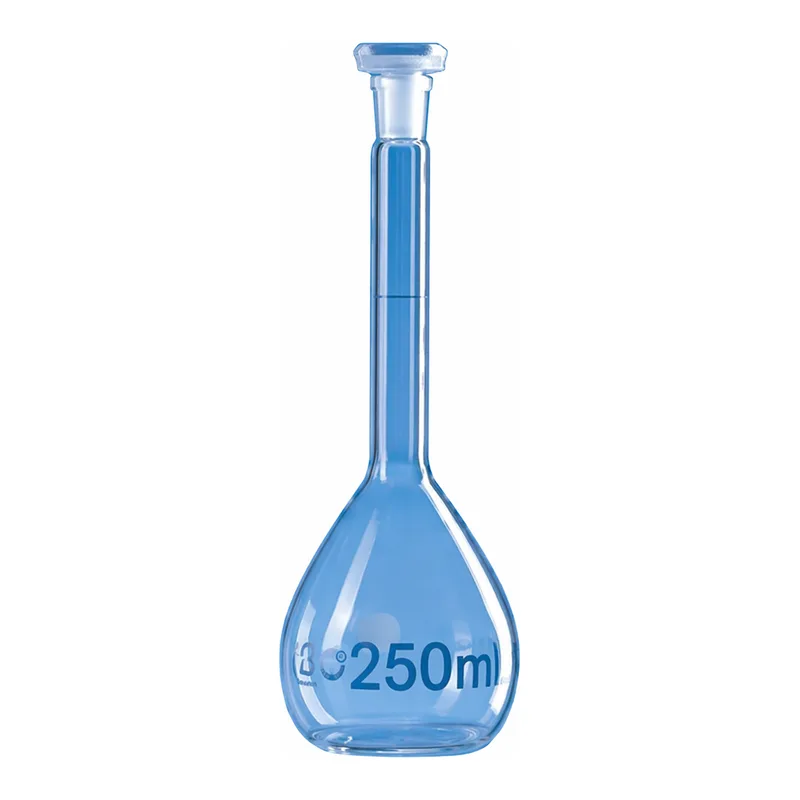 Merck BRAND volumetric flask BLAUBRAND class A DE-M marking