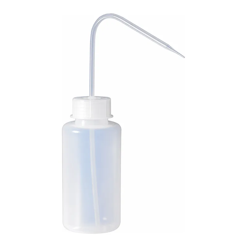 Merck Corning narrow mouth wash bottle, reusable