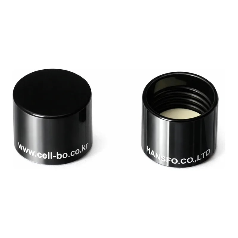 Merck Corning phenolic cap with white rubber liner