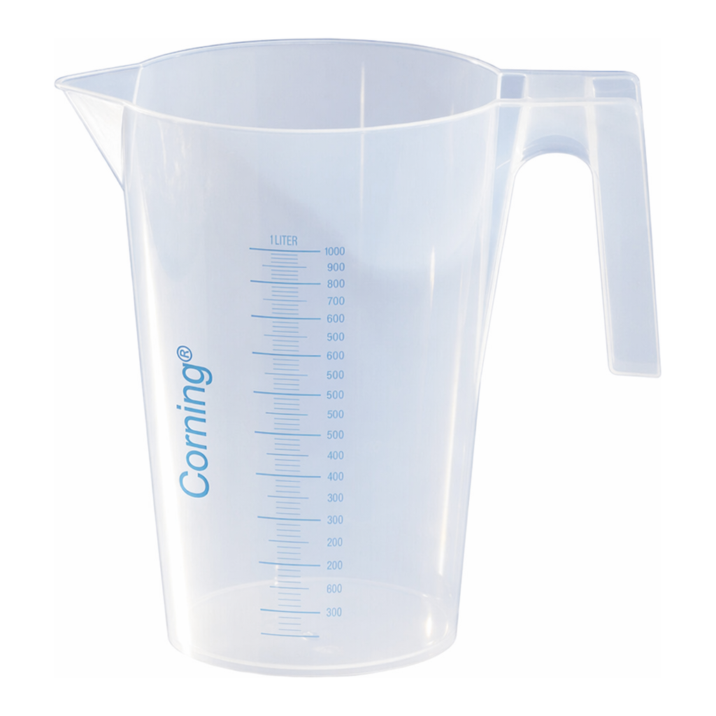 Merck Corning reusable beaker with handle and spout