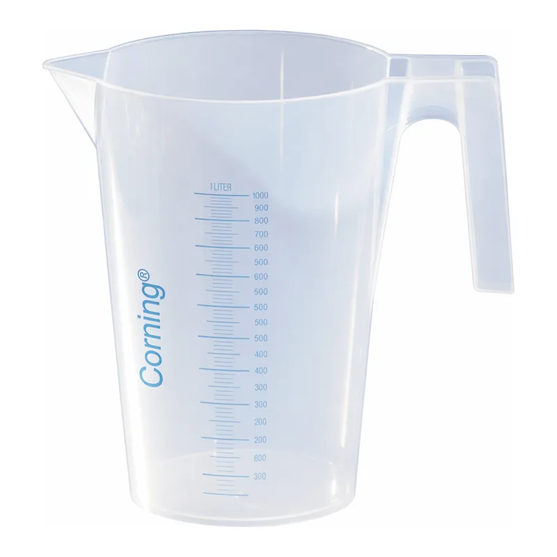 Merck Corning reusable beaker with handle and spout