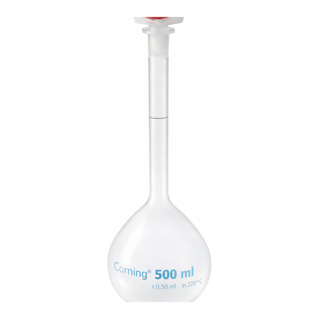 Merck Corning reusable volumetric flask, Class B